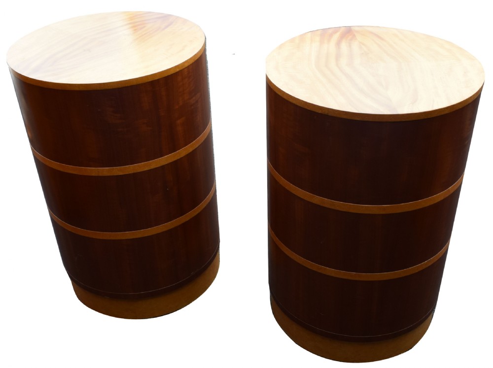 Matching Pair Of Art Deco Bedside Cabinets , Circa 1930 View VI