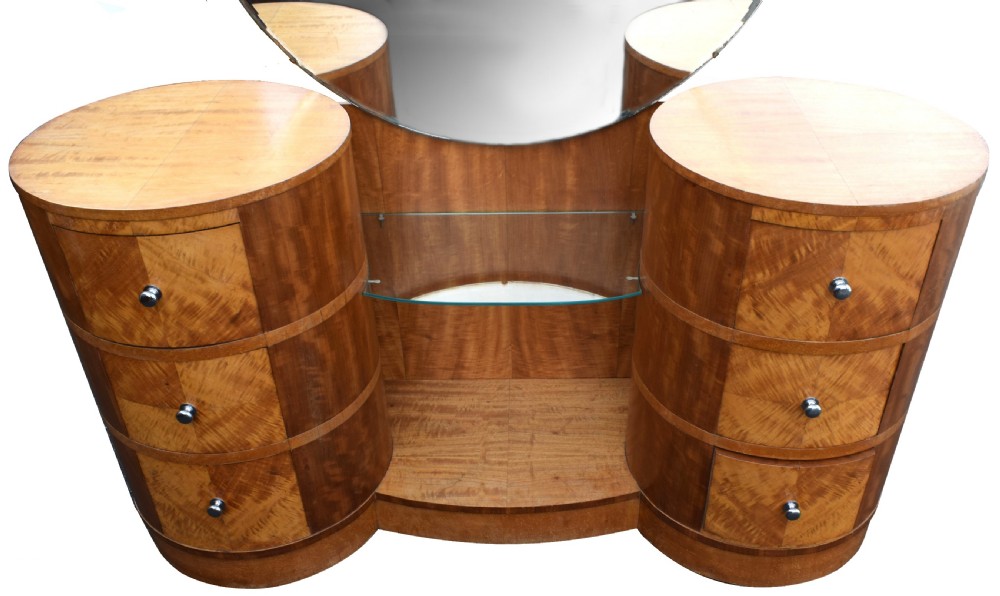 Art Deco Walnut Dressing Table, Circa 1930 View II