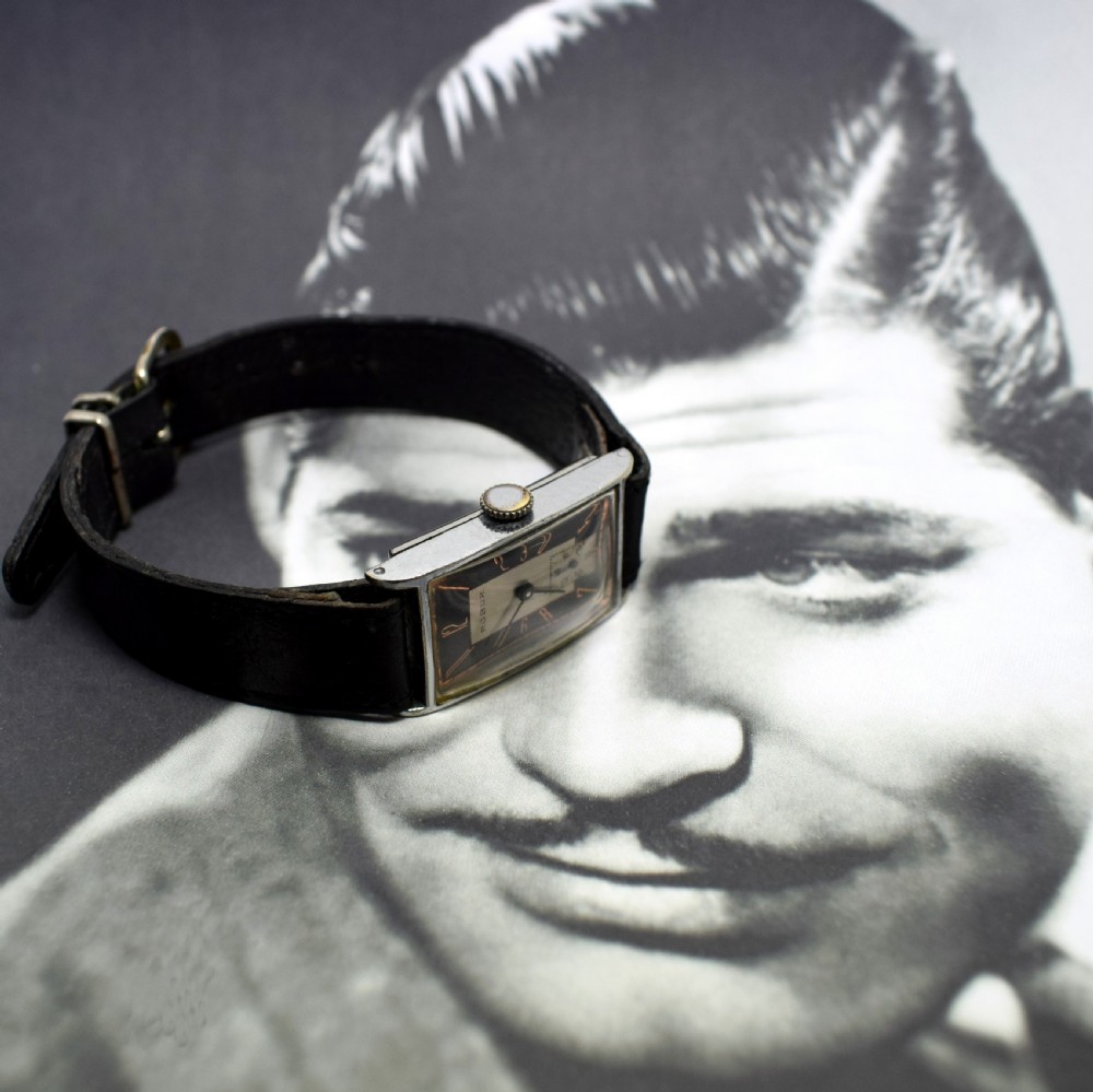 Art Deco Gents Tank Style Watch By Rubur View II