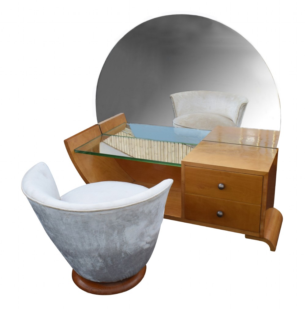 Art Deco Dressing Table And Stool, circa 1930 View X