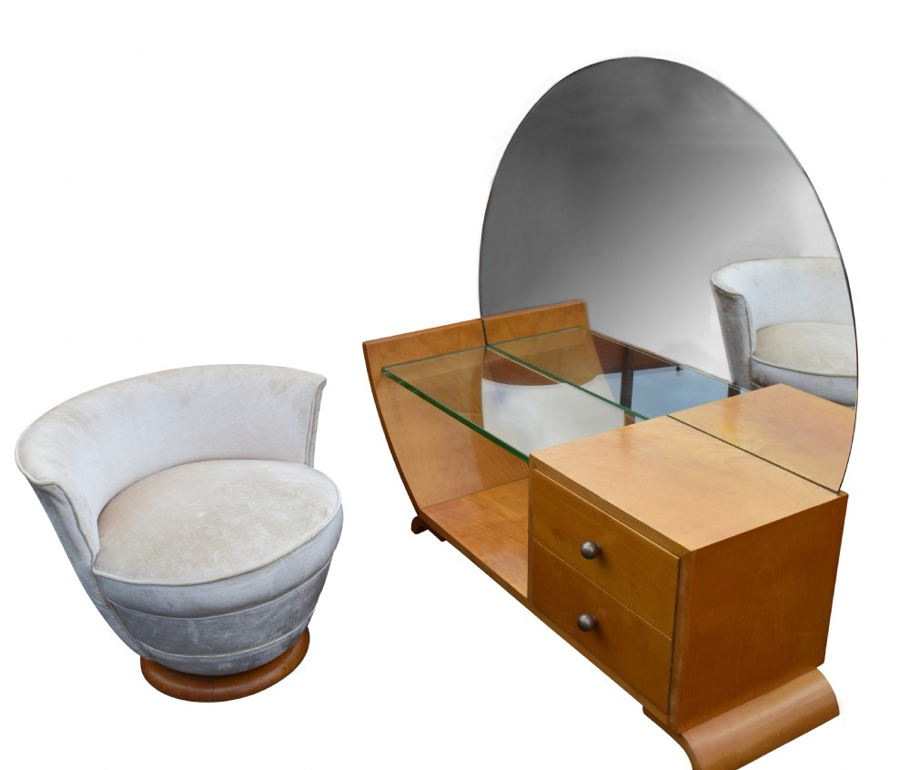 Art Deco Dressing Table And Stool, circa 1930 View XI