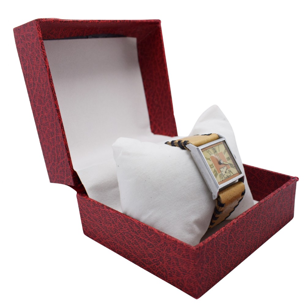 Stylish Art Deco Gents Wrist Watch Old Stock Never Worn, Circa 1930 View IV