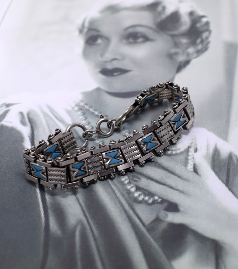 Art Deco Bracelet By Jacob Bengel, circa 1930. View II