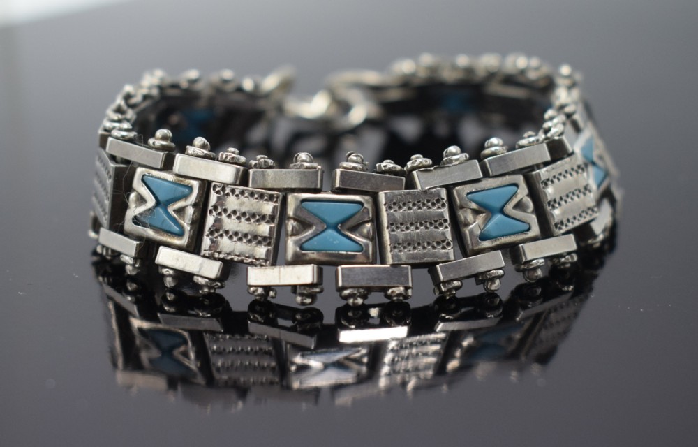 Art Deco Bracelet By Jacob Bengel, circa 1930. View IV