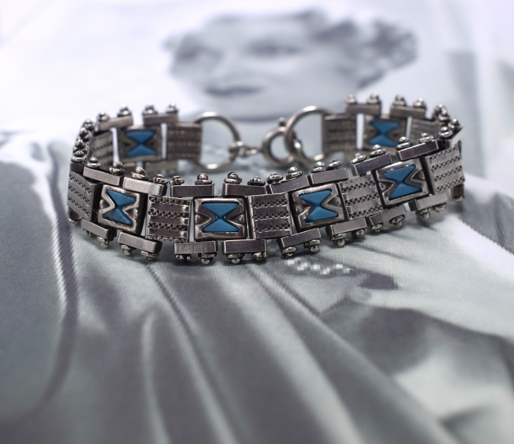 Art Deco Bracelet By Jacob Bengel, circa 1930. View VI