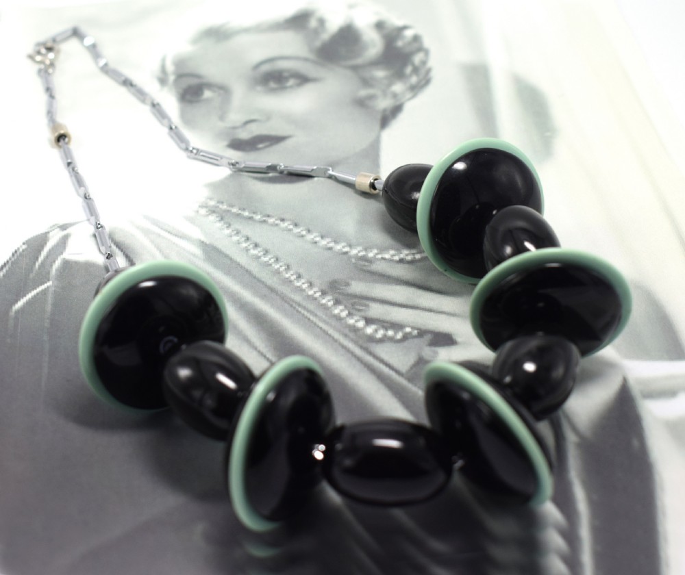 Art Deco Statement Necklace By Jacob Bengel, Circa 1930 View III