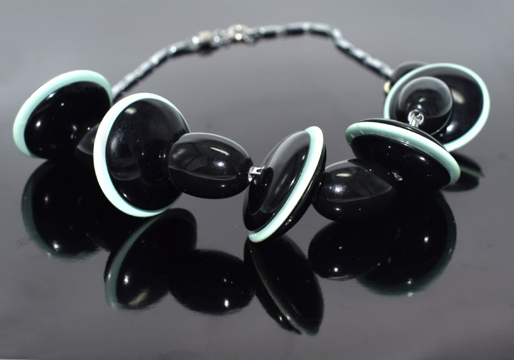 Art Deco Statement Necklace By Jacob Bengel, Circa 1930 View VII