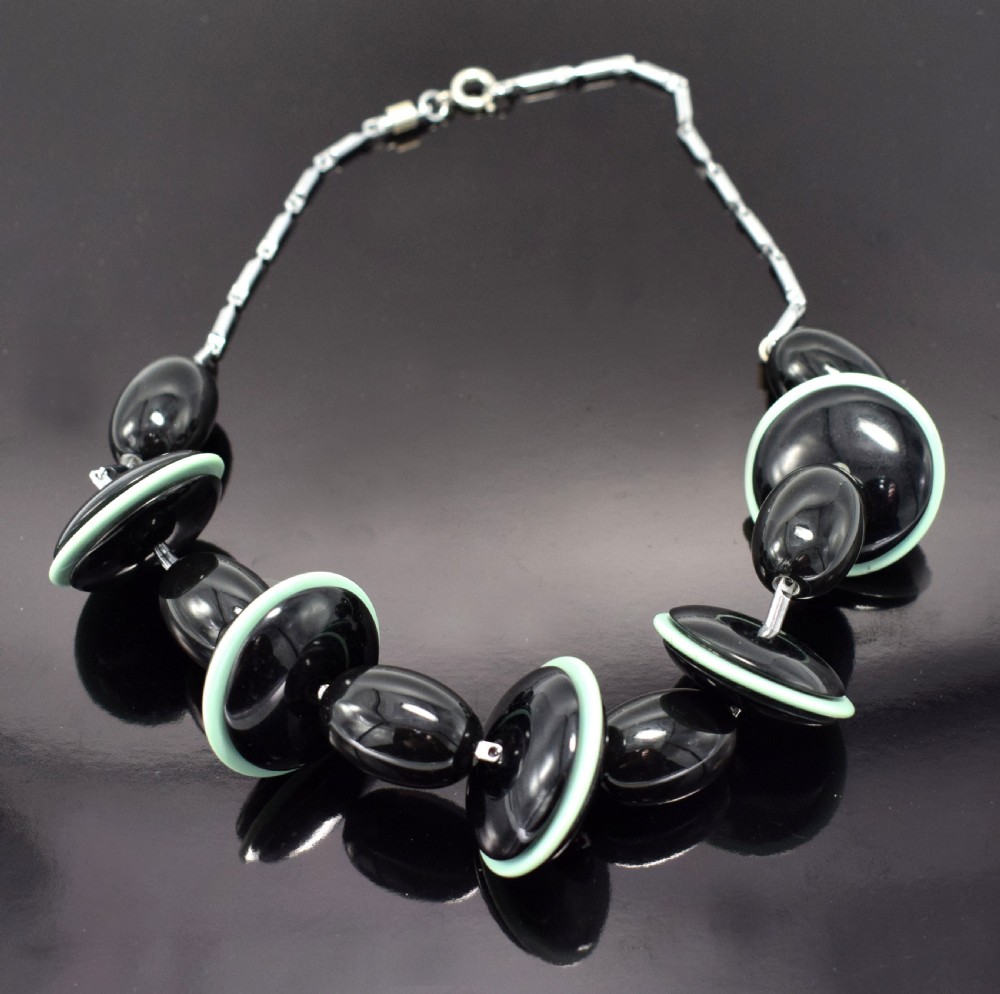 Art Deco Statement Necklace By Jacob Bengel, Circa 1930 View VIII