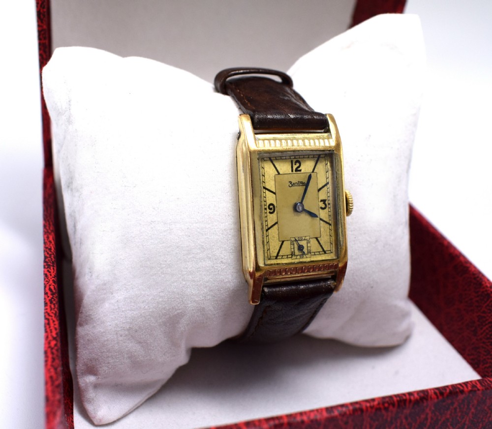 1940's Art Deco Gents Manual Wrist Watch, Zenith View VIII