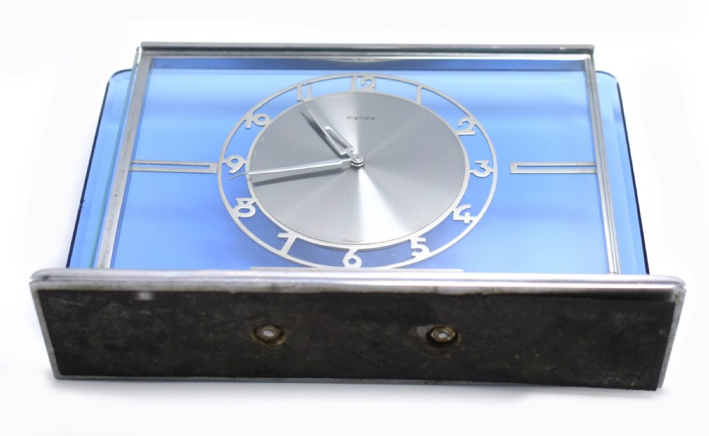 Art Deco Glass Clock by Kienzle, Circa 1930 View VI