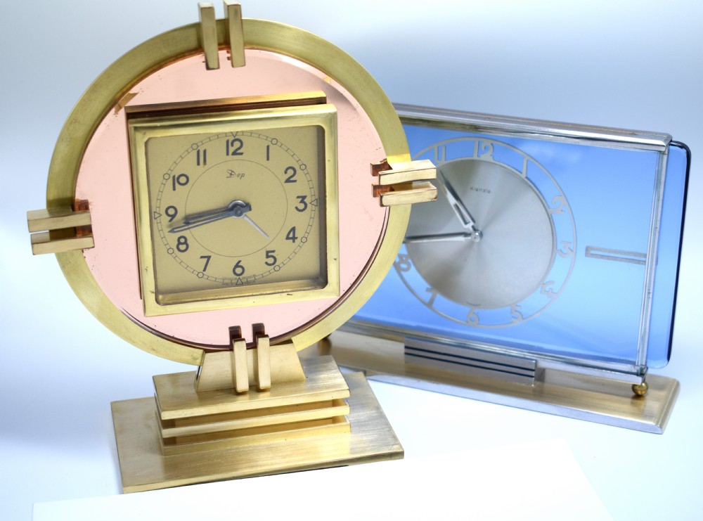 Art Deco Glass Clock by Kienzle, Circa 1930 View VII