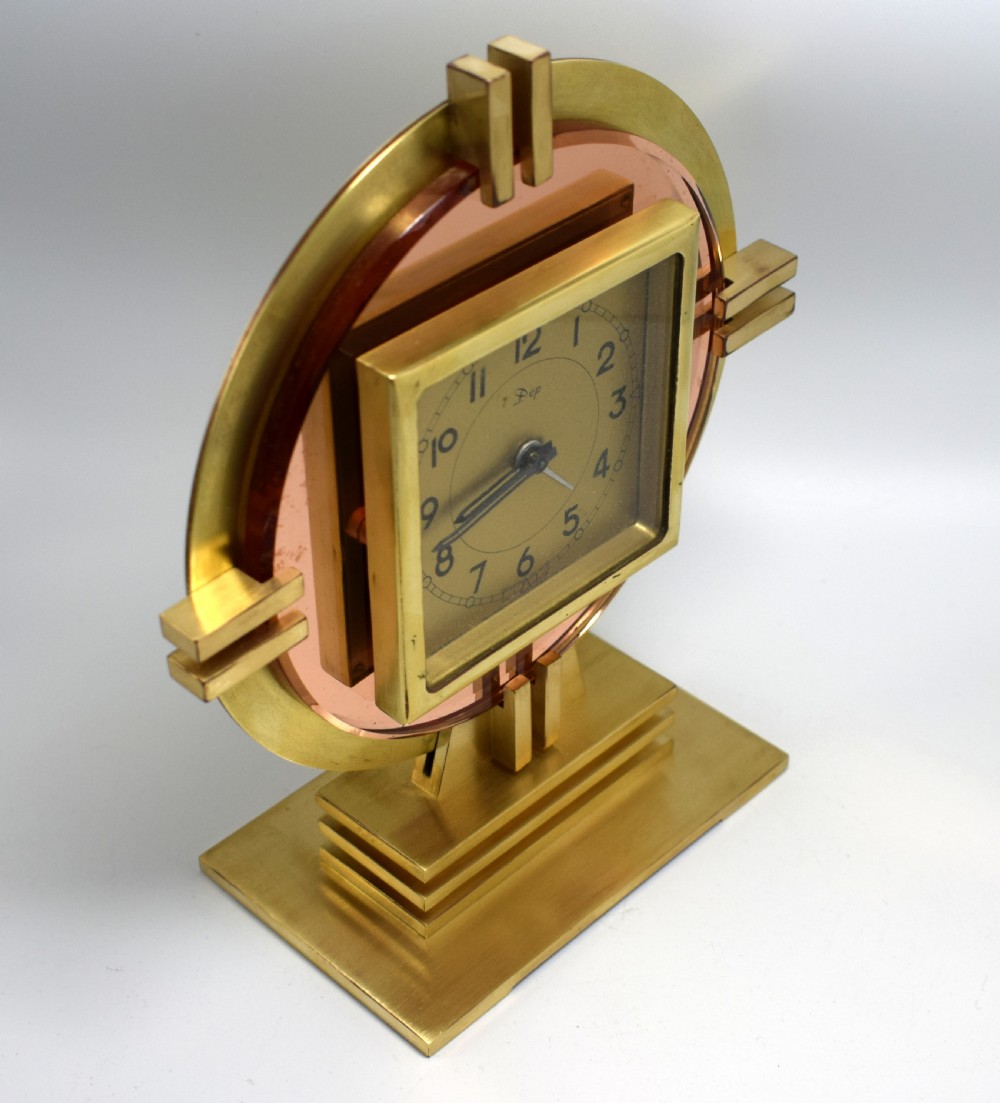 Rare Art Deco Machine Age Clock by Dep, Circa 1930 View V
