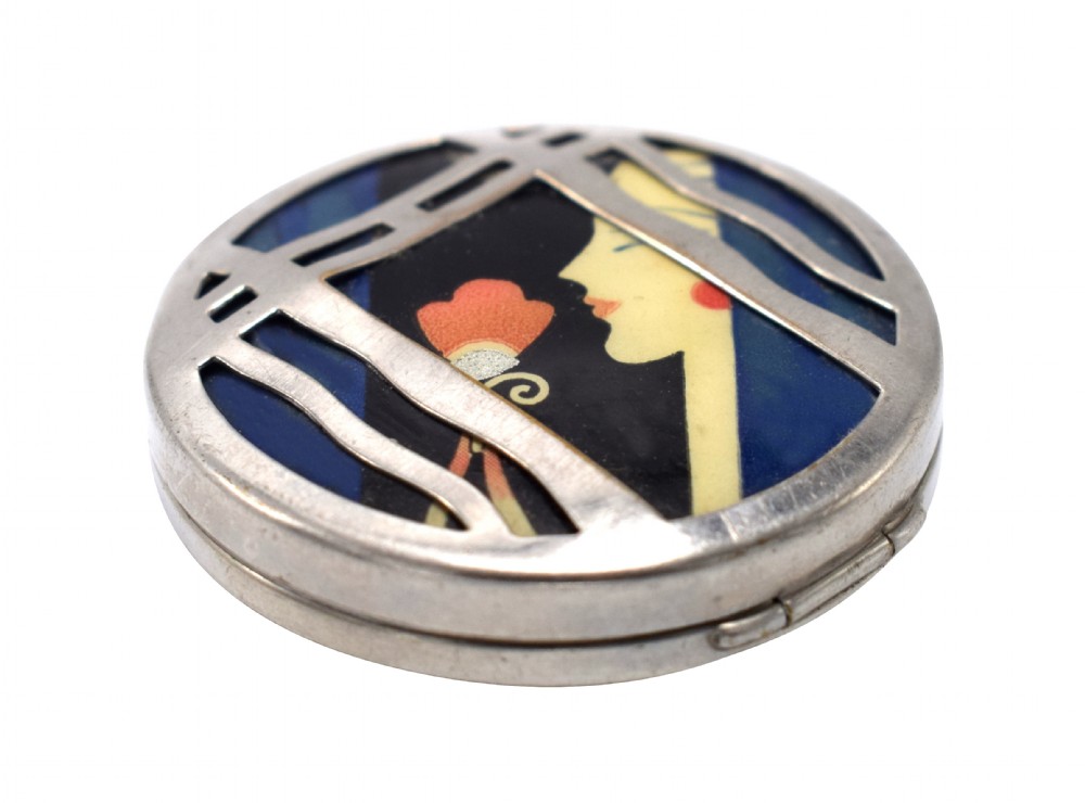 Karess 1920's Art Deco Ladies Powder Compact View III