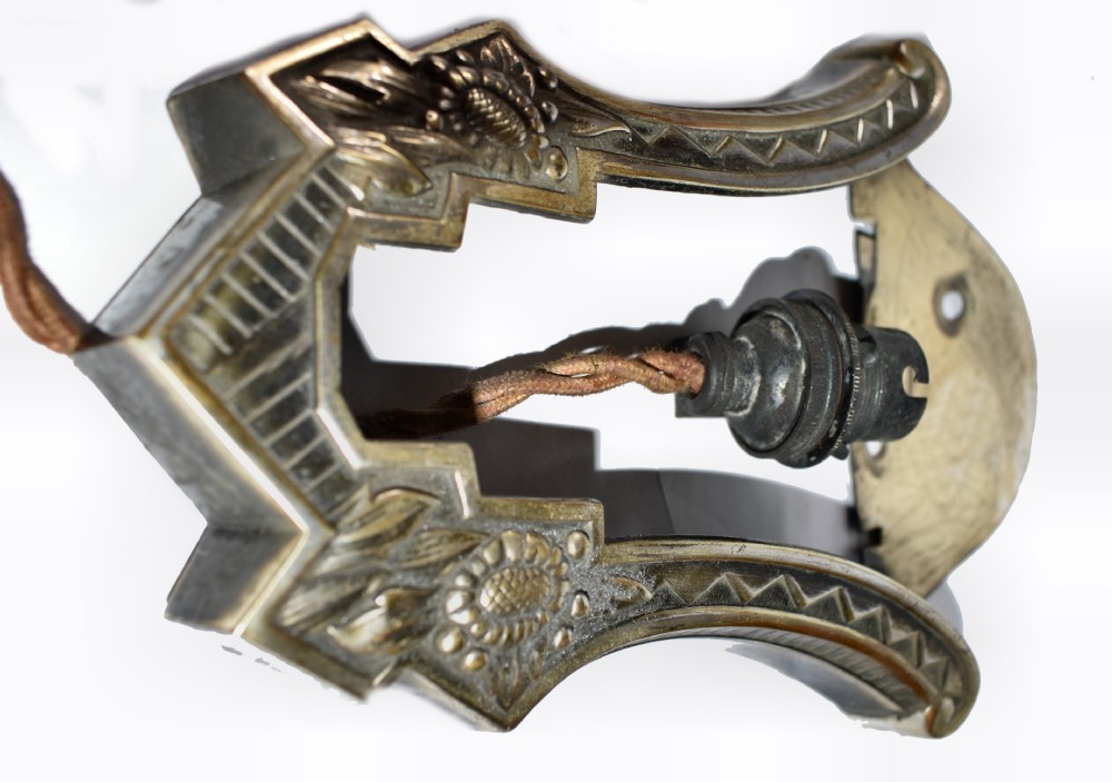 1930's Art Deco Matching Pair Of Wall Lights View VI