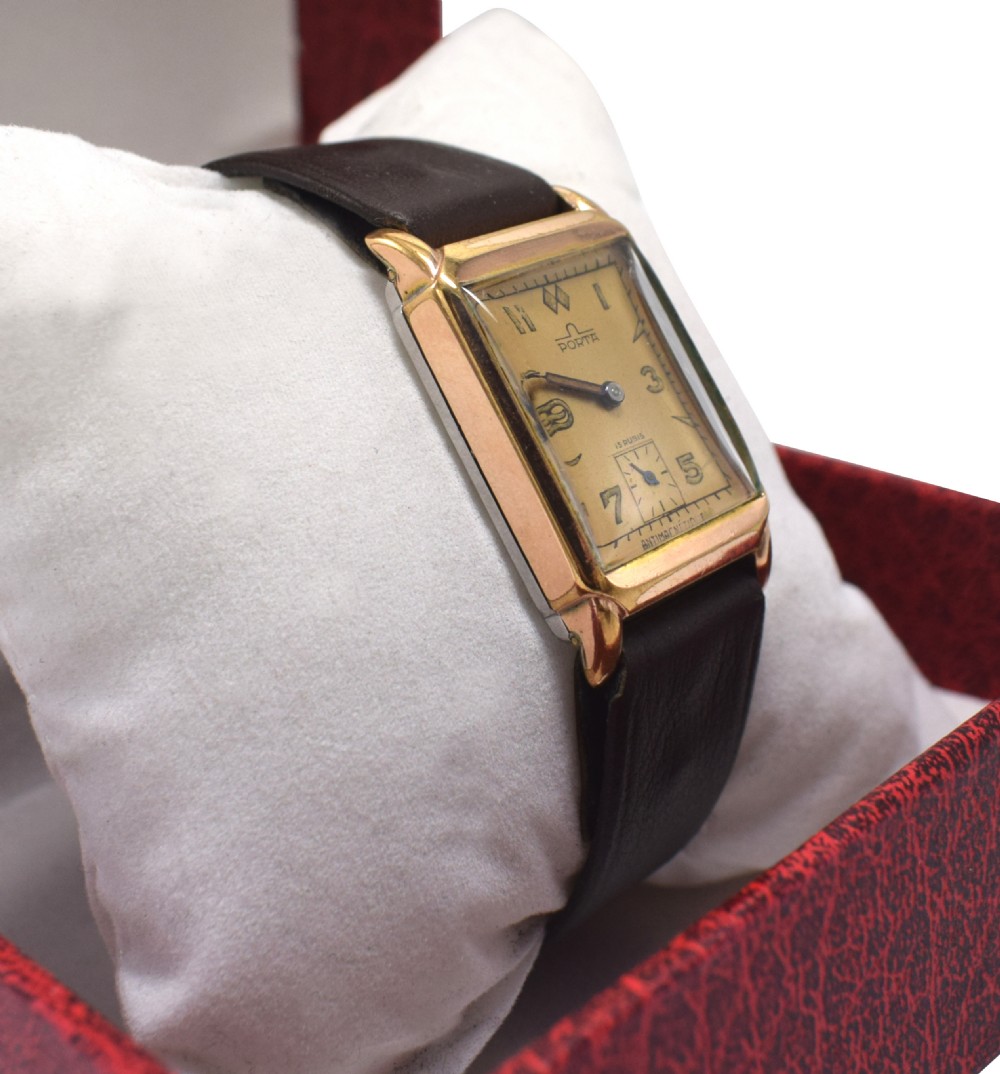 Very Attractive Art Deco 1930's Gents Wrist Watch View VII