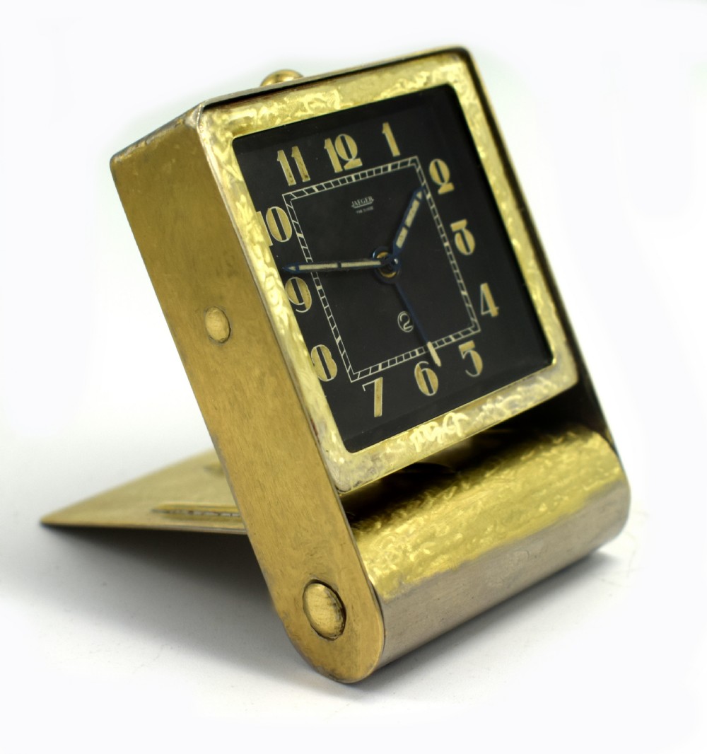 Rare Art Deco Clock by Jaeger-LeCoultre, circa 1930 View IV