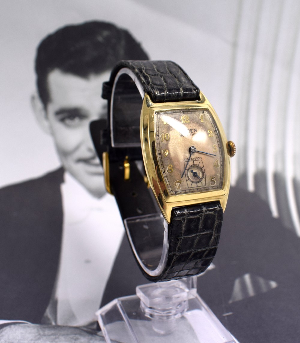 Art Deco Gents Wrist Watch by Gruen, circa 1930