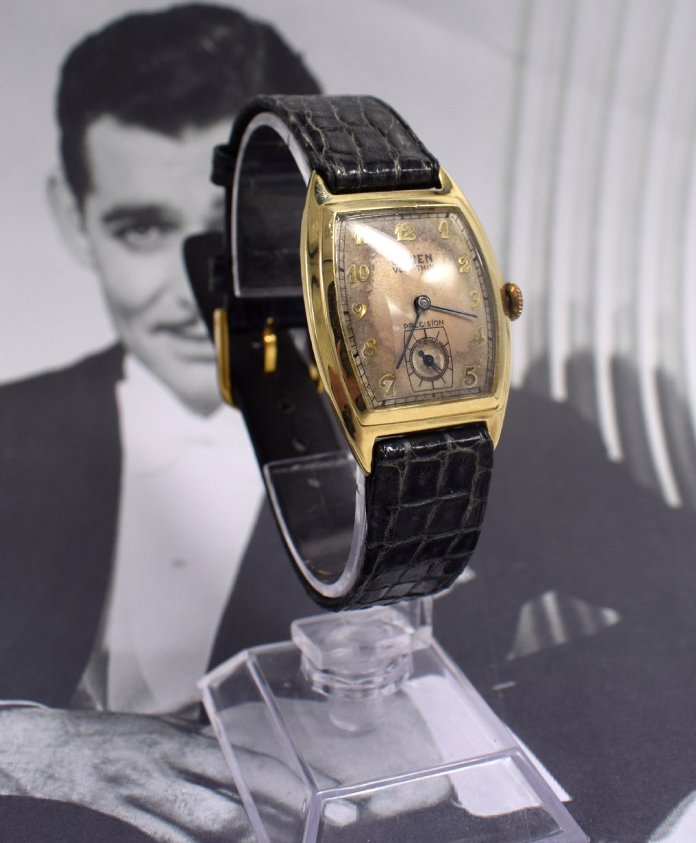Art Deco Gents Wrist Watch by Gruen, circa 1930 View VI