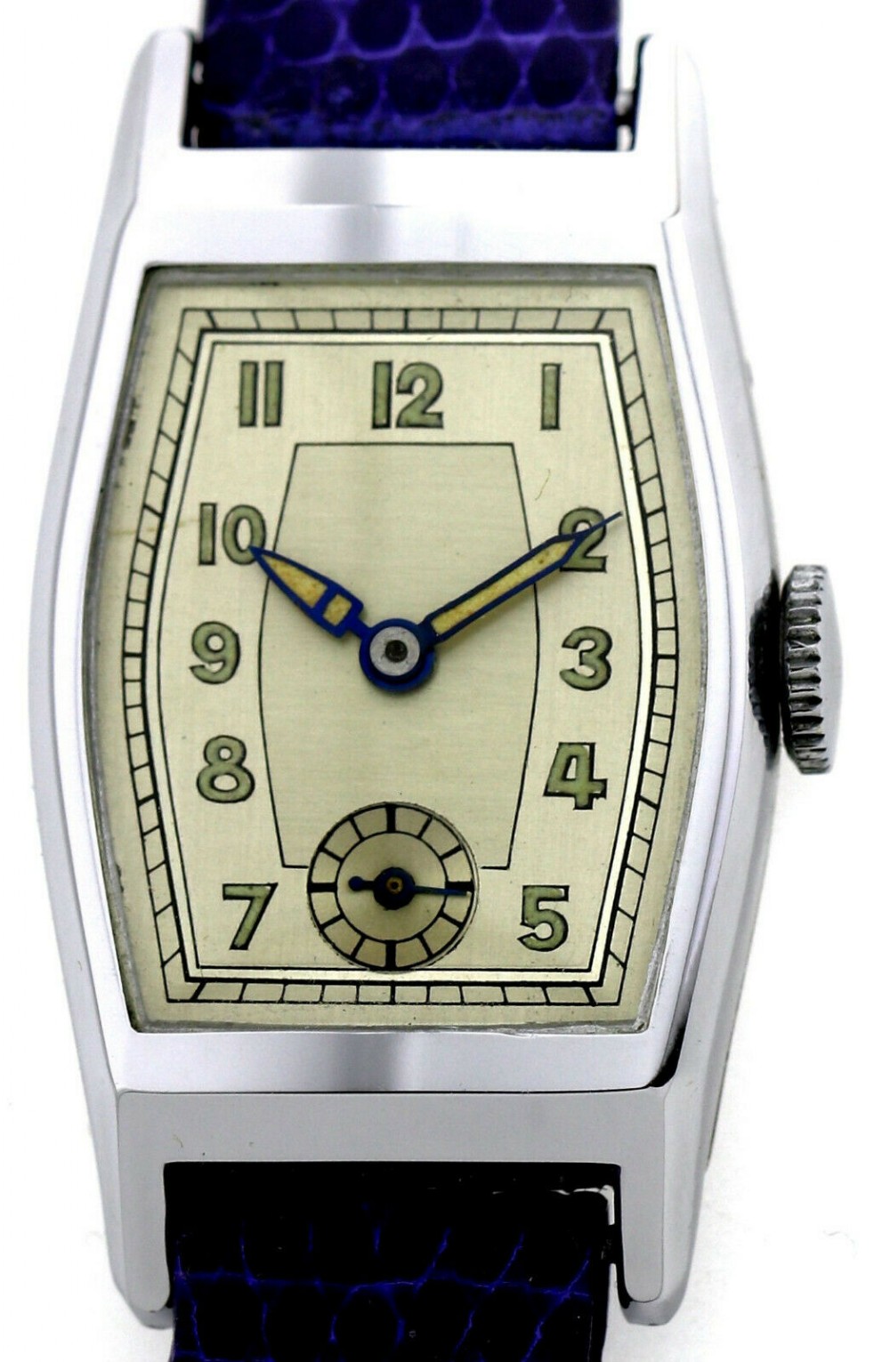Stylish Art Deco Gents Wrist Watch Old Stock, Never Worn, Circa 1930