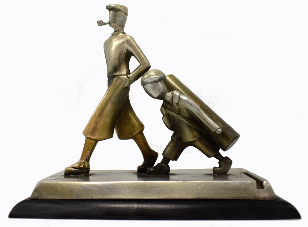 Art Deco Novelty Golfing Match Striker, Circa 1930