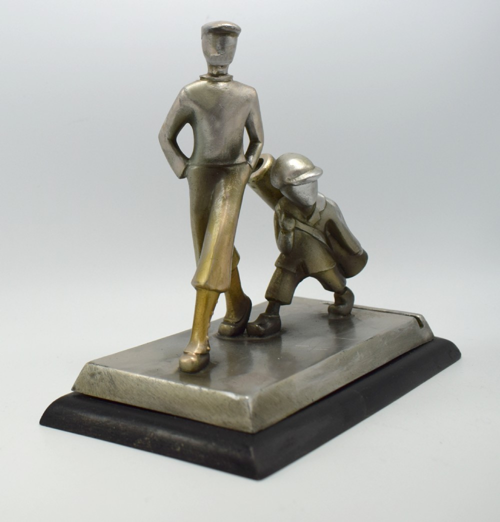 Art Deco Novelty Golfing Match Striker, Circa 1930 View III