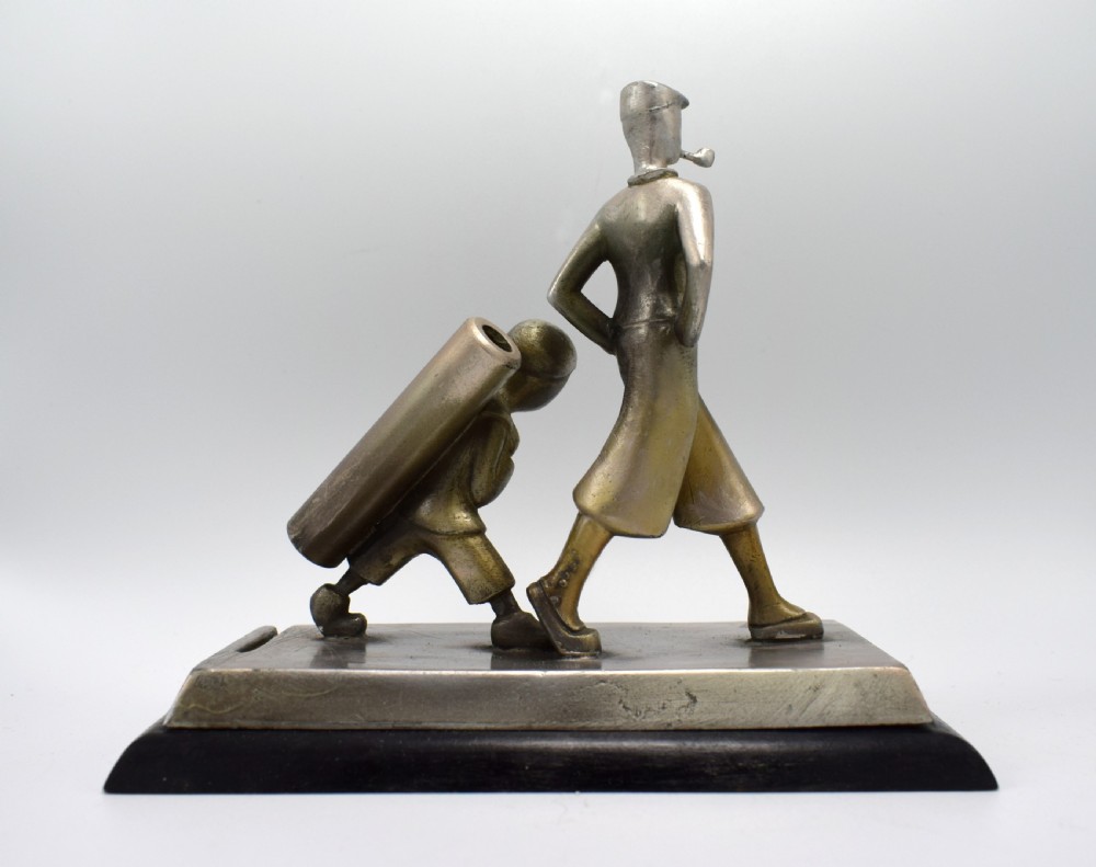 Art Deco Novelty Golfing Match Striker, Circa 1930 View IV