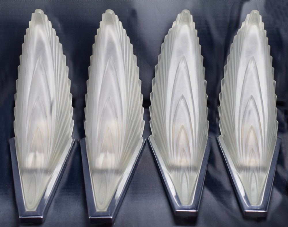 1930's Art Deco Wall Lights - Set Of Four View III
