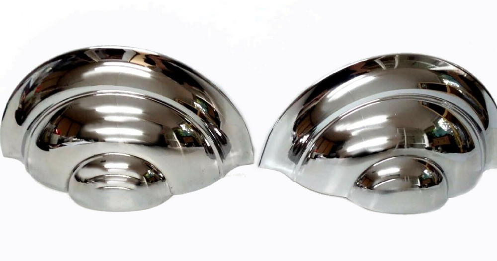 Matching Pair of Modernist Chrome Art Deco Wall Lights, 1930's