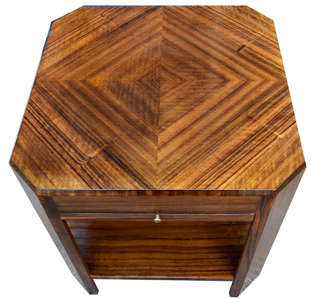 Art Deco Walnut Book Table, Circa 1930 View VI