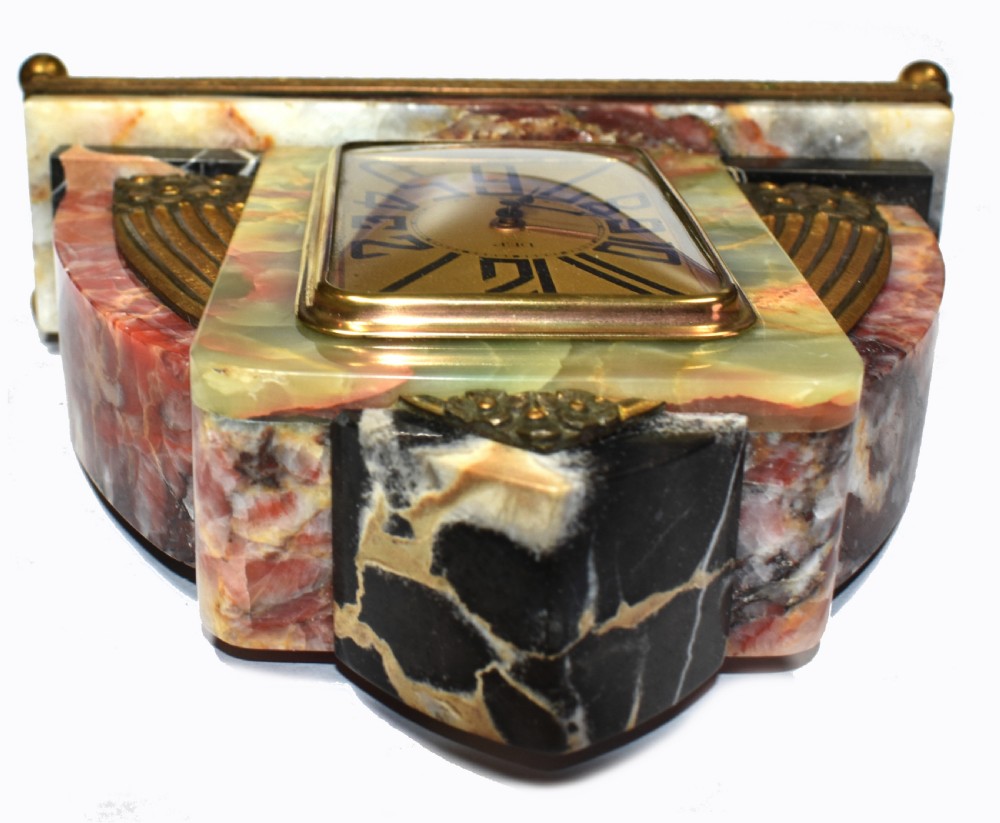 Superb Art Deco French Marble clock, 1930's View VI