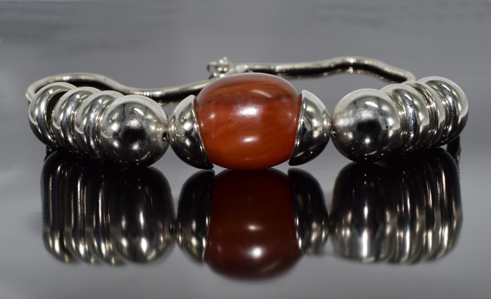 1930's Art Deco Modernist Necklace By Jakob Bengel View III