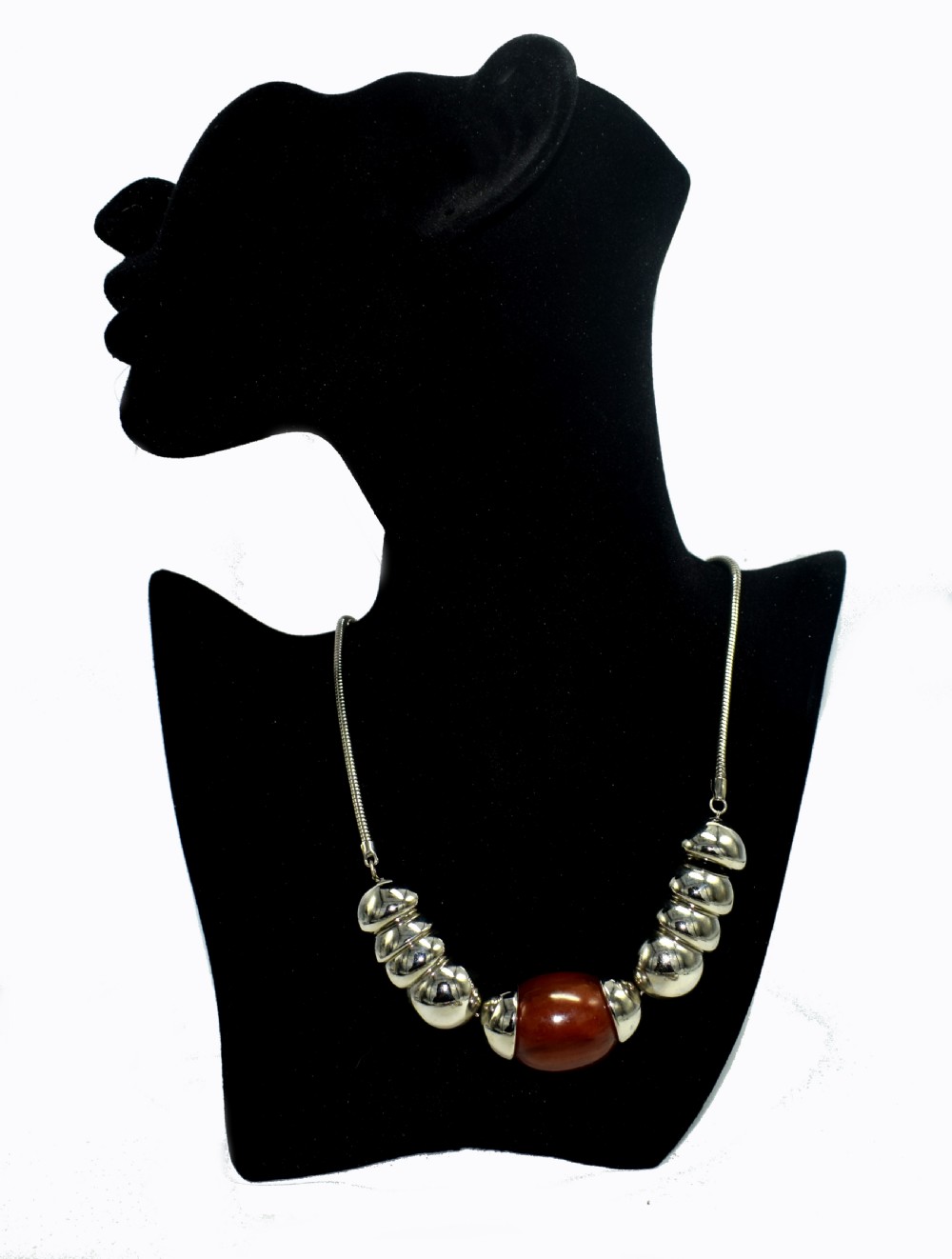 1930's Art Deco Modernist Necklace By Jakob Bengel View IV