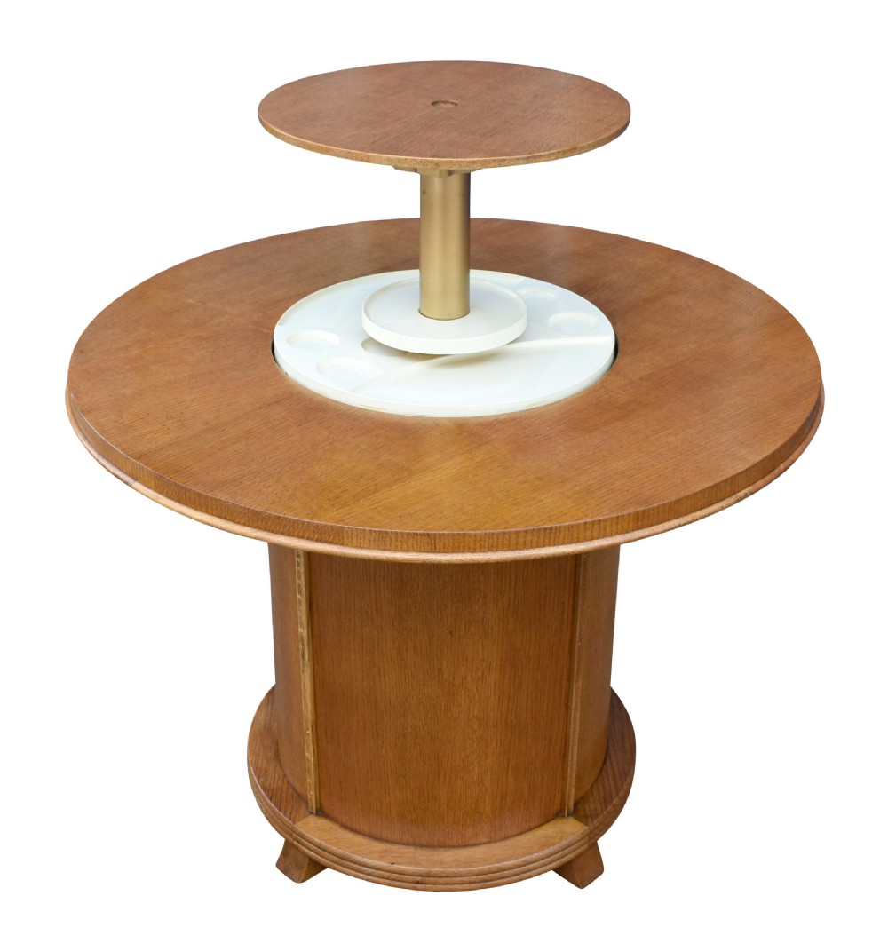 Art Deco Original 1930's Pop Up Cocktail Bar Table View III