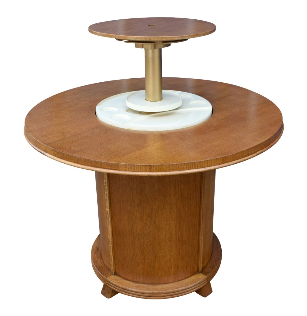 Art Deco Original 1930's Pop Up Cocktail Bar Table View V
