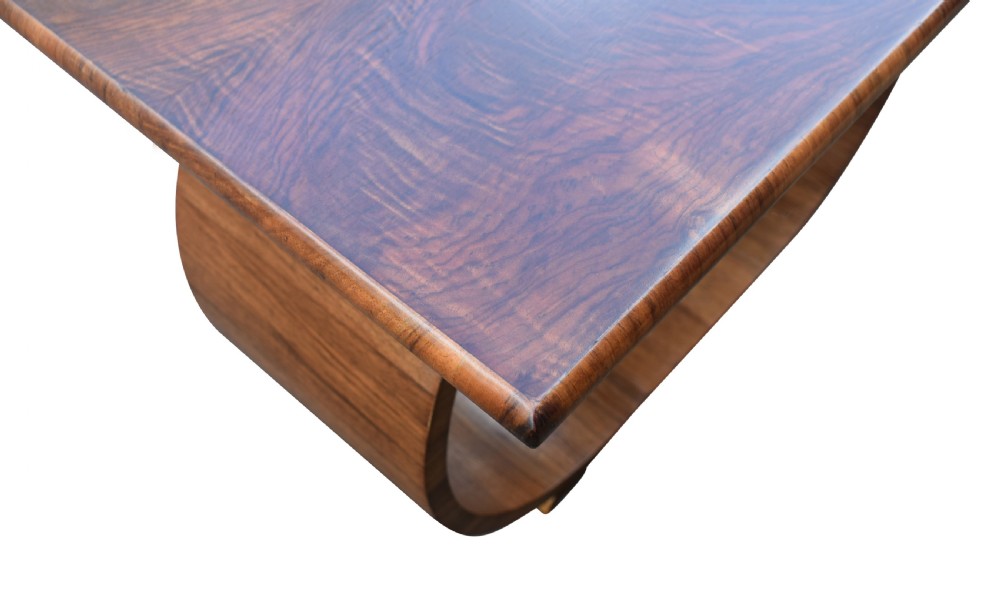 Art Deco U based Occasional Walnut Table View VII