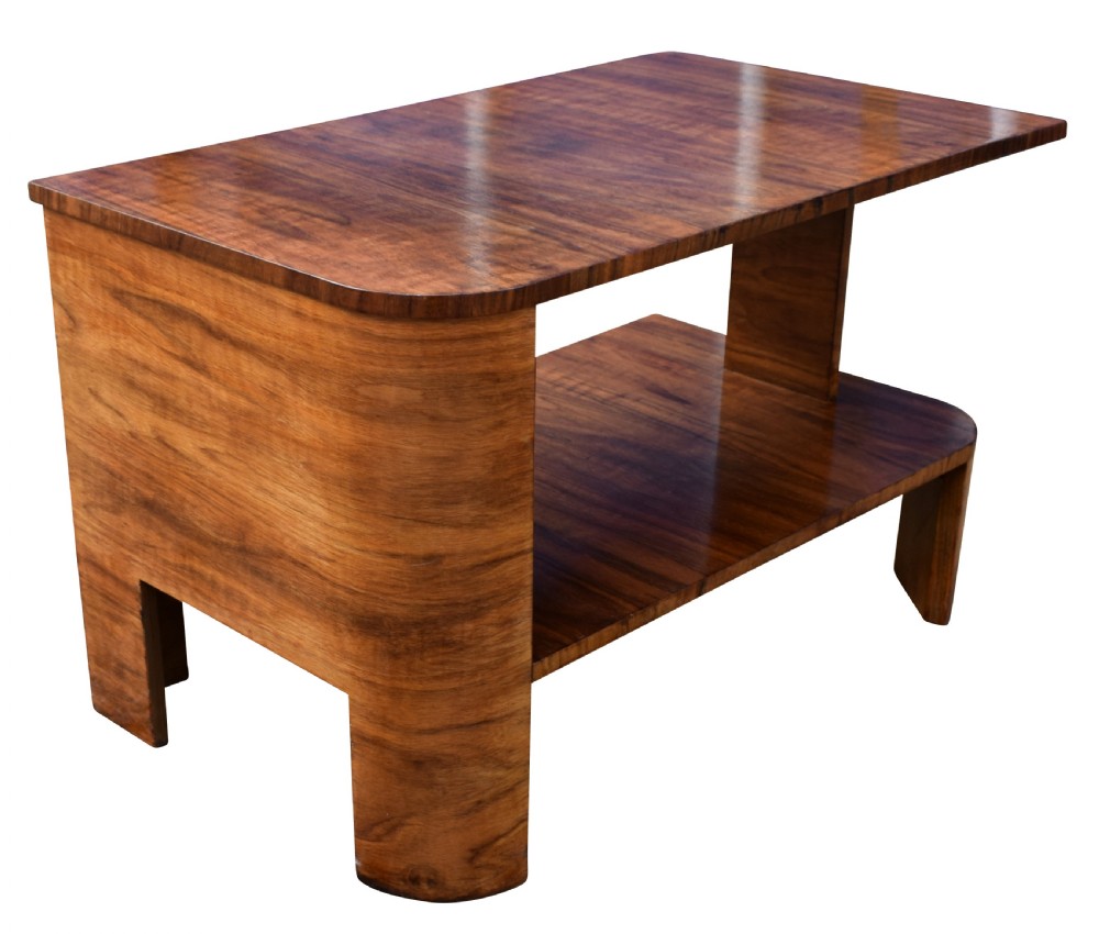 Art Deco Walnut Sofa Table, Circa 1930's View II