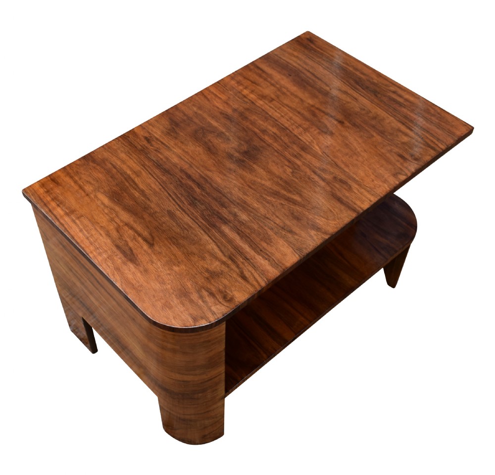 Art Deco Walnut Sofa Table, Circa 1930's View III