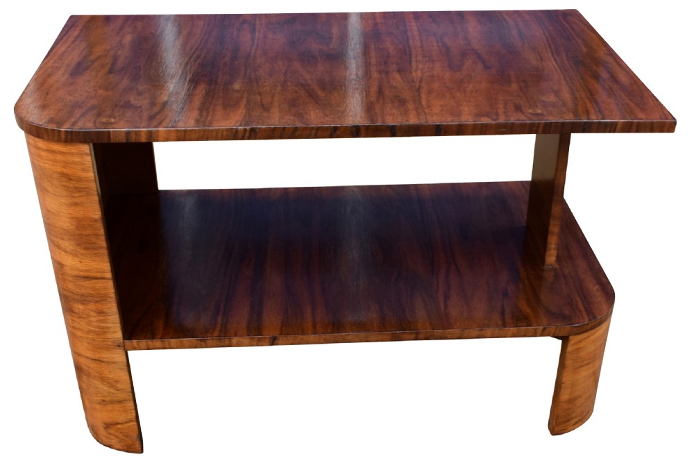 Art Deco Walnut Sofa Table, Circa 1930's View IV