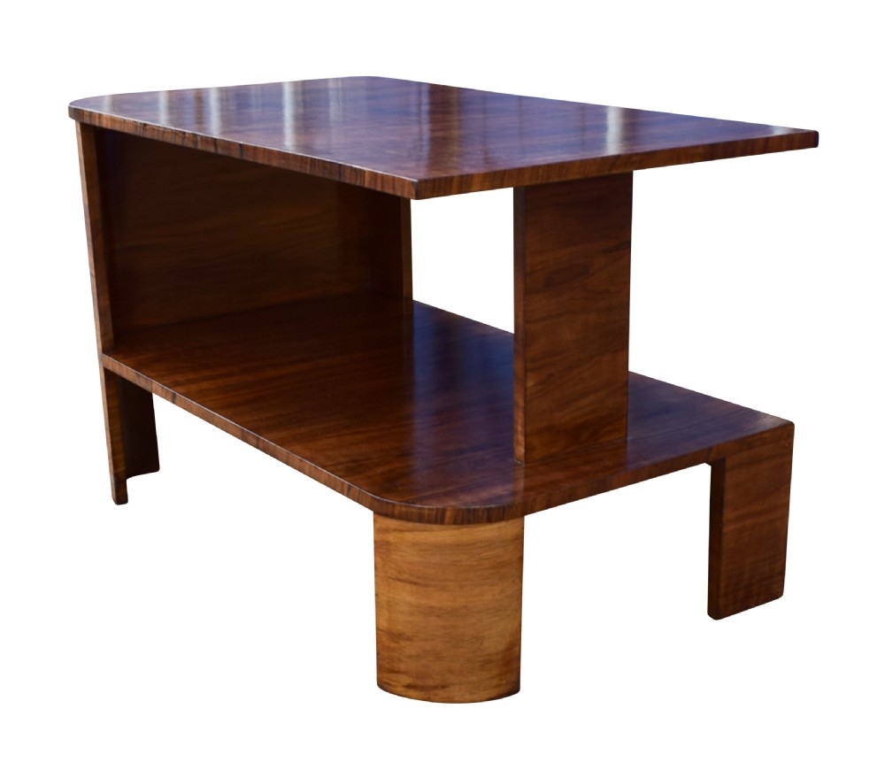 Art Deco Walnut Sofa Table, Circa 1930's View V