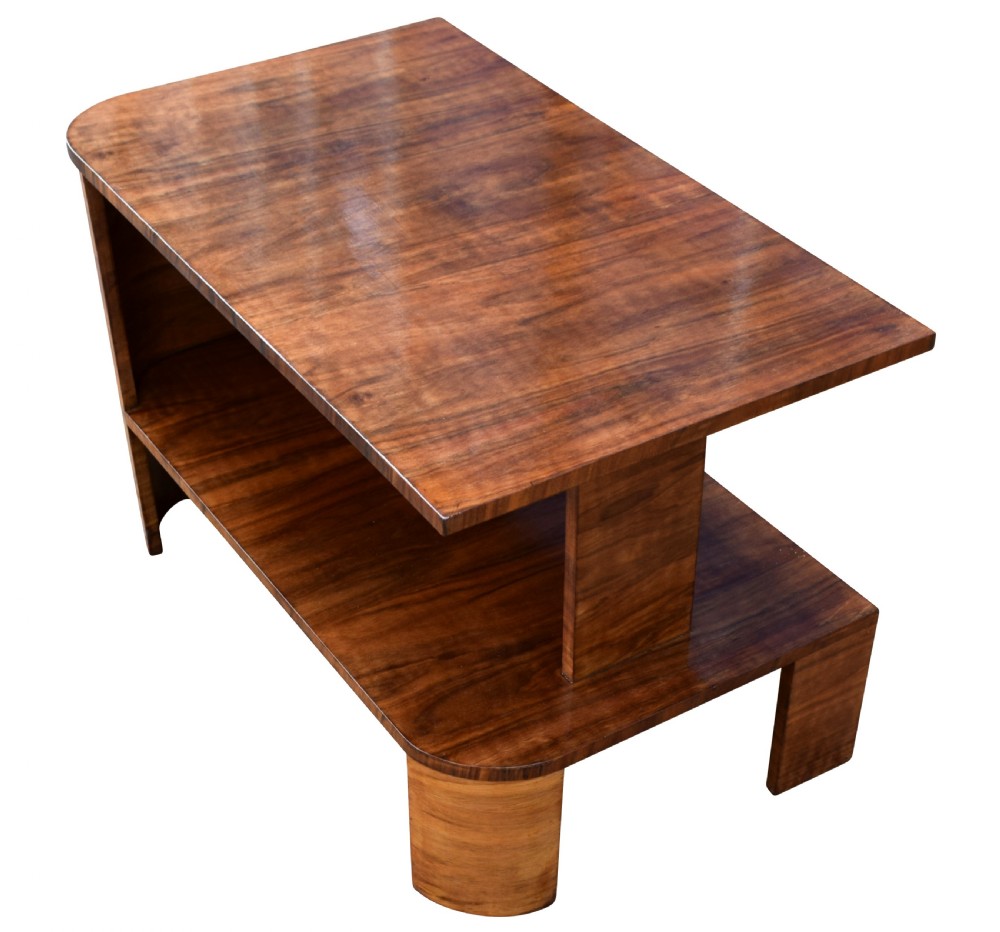 Art Deco Walnut Sofa Table, Circa 1930's View VI