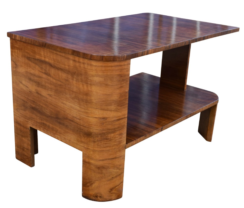 Art Deco Walnut Sofa Table, Circa 1930's View VII