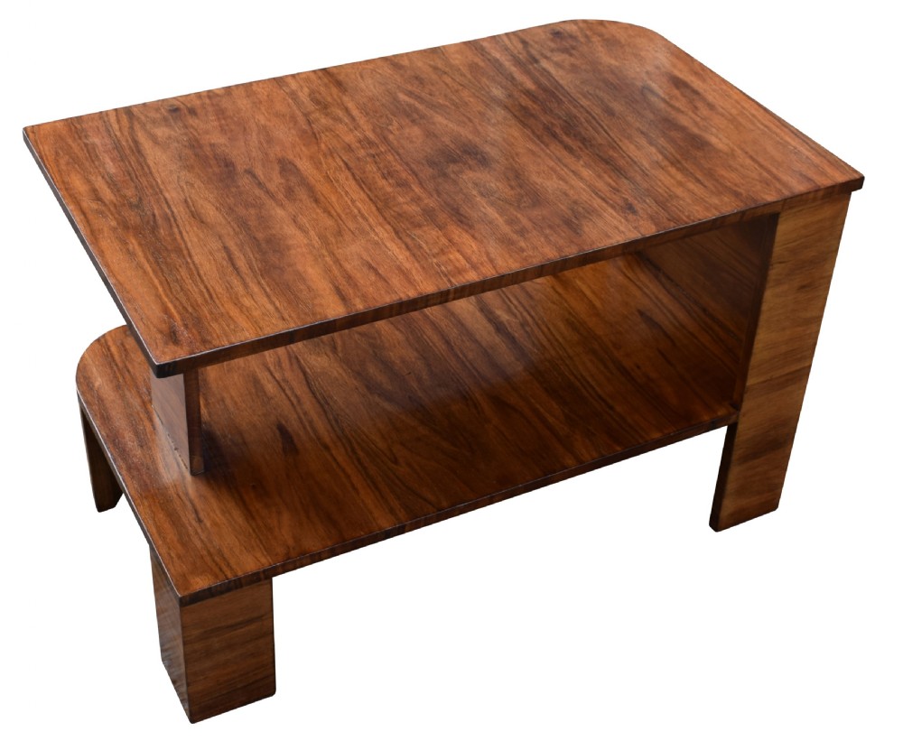 Art Deco Walnut Sofa Table, Circa 1930's View VIII
