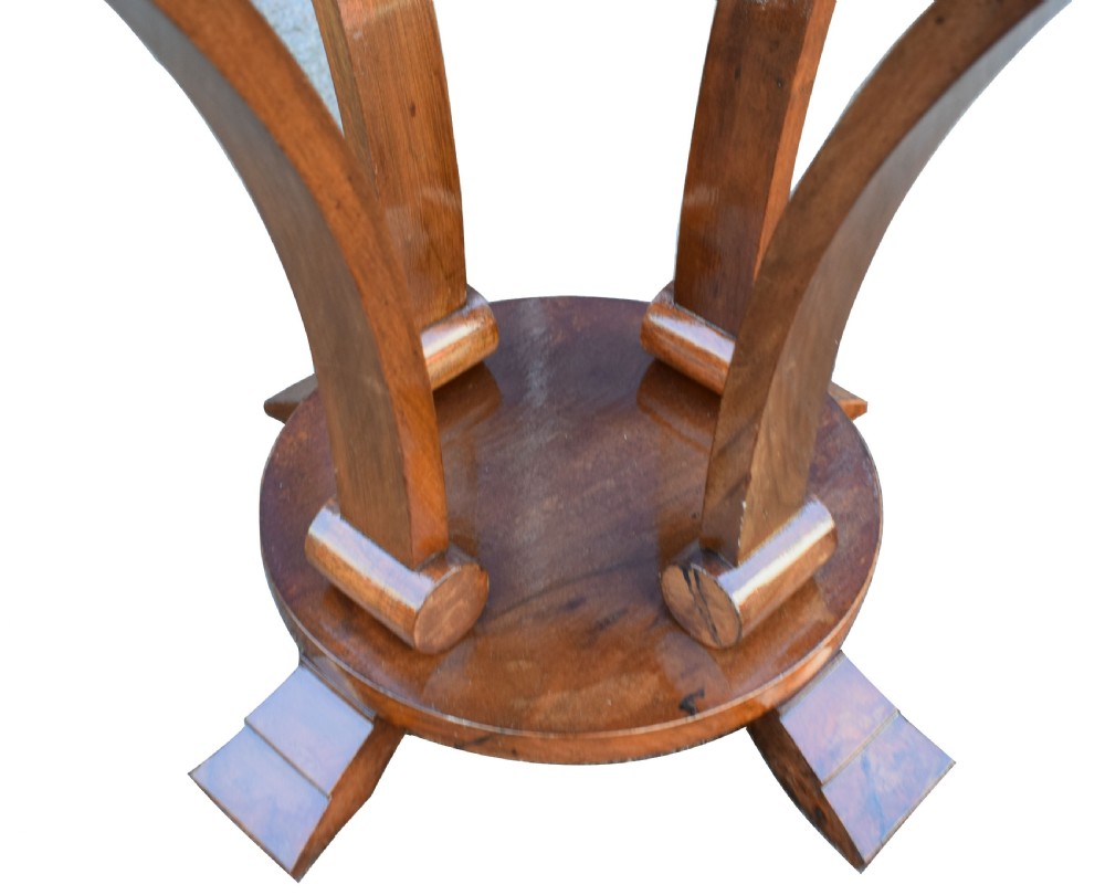 Art Deco Two-Tier Centre Table in Figured Walnut, circa 1930 View III