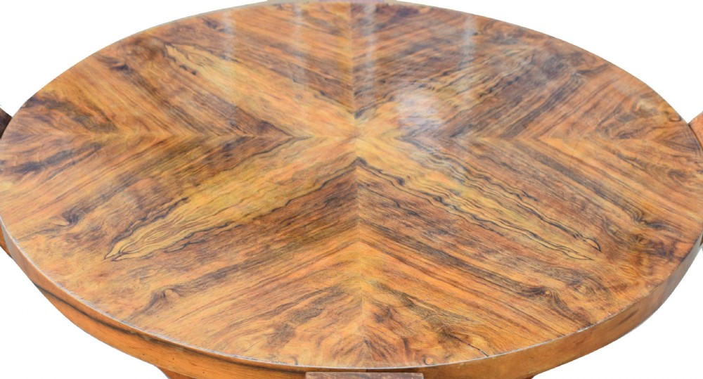 Art Deco Two-Tier Centre Table in Figured Walnut, circa 1930 View IV