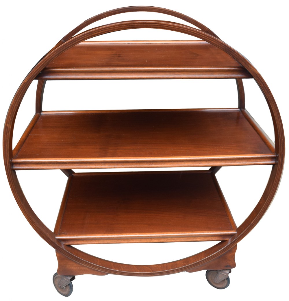 Original 1930's Art Deco Circular Drinks Trolley