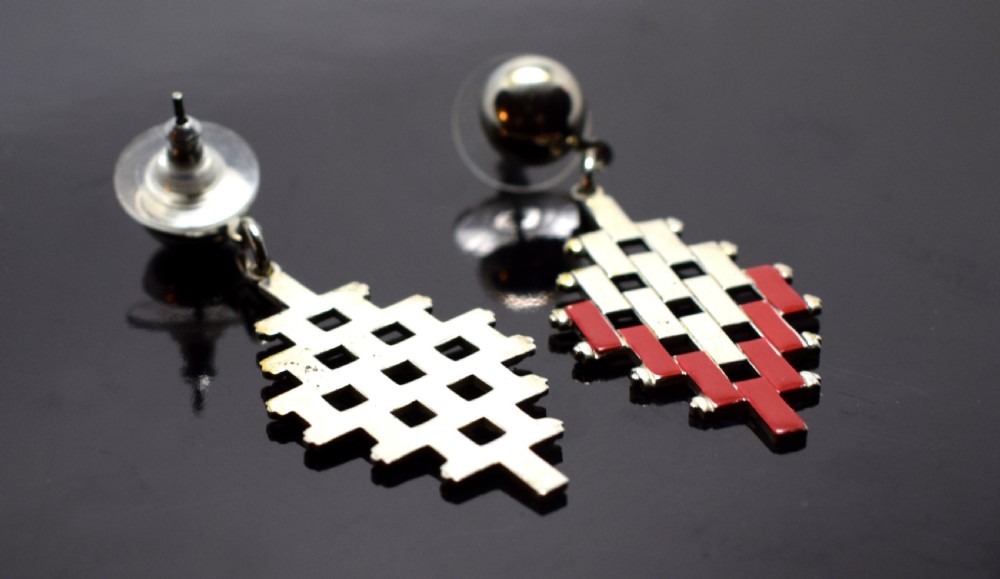 Art Deco Earrings 'Brick' By Jakob Bengel View VII