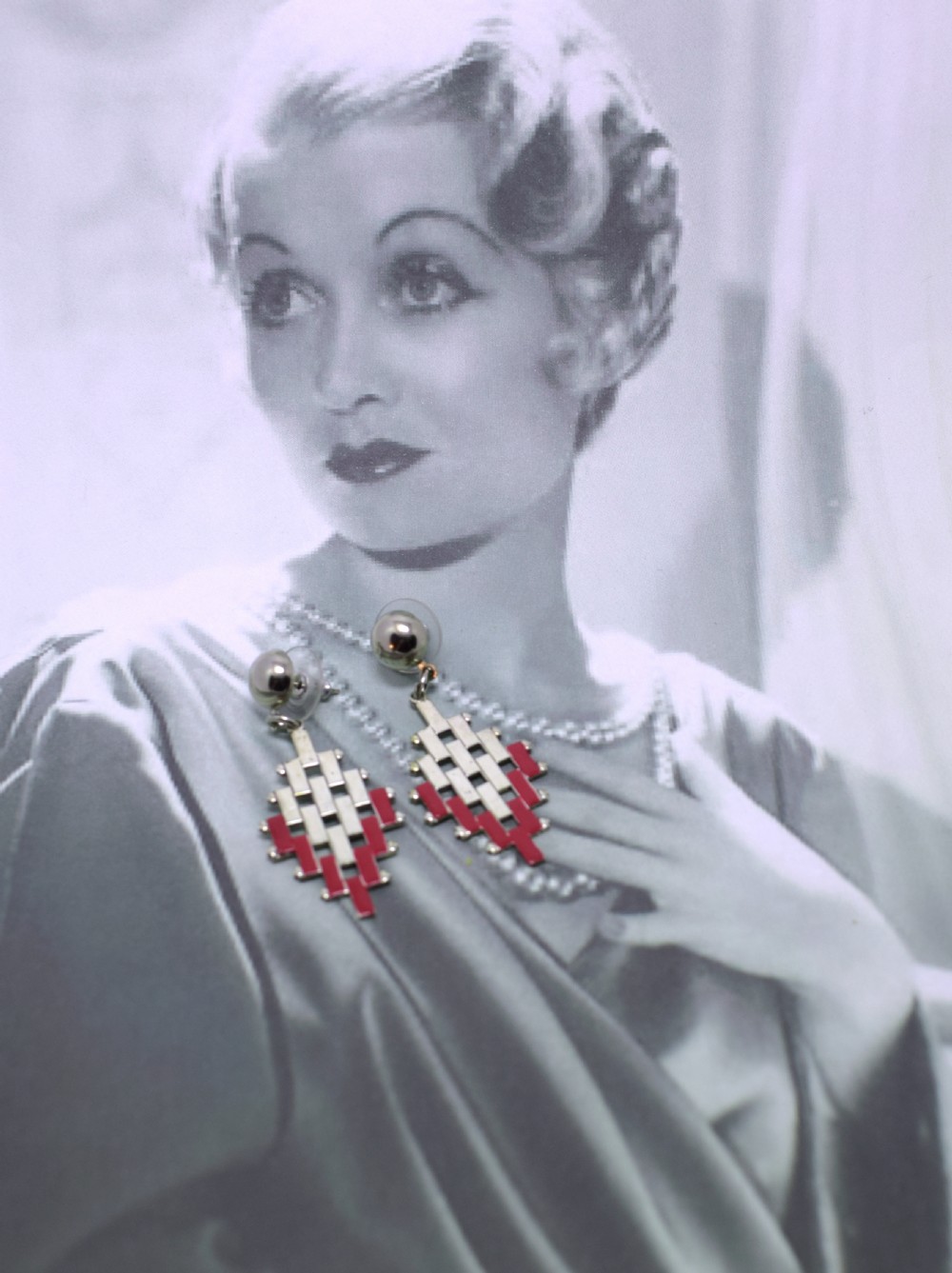 Art Deco Earrings 'Brick' By Jakob Bengel View IV