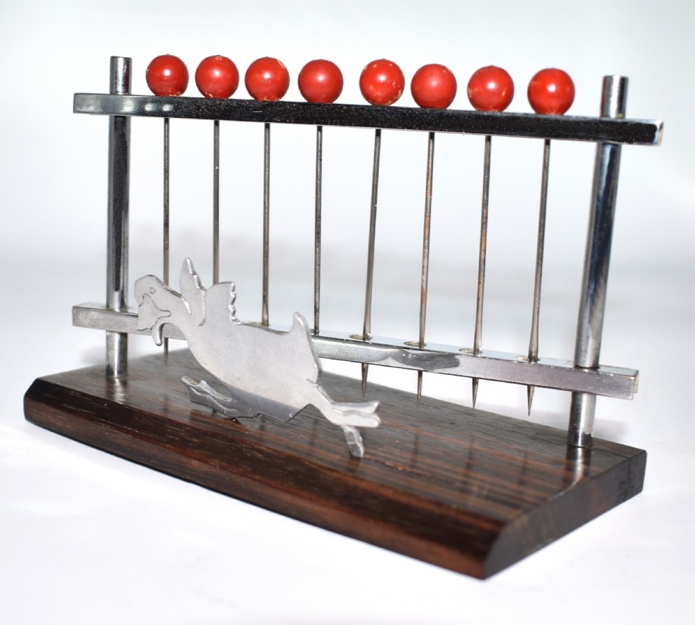 Art Deco Novelty Cocktail Stick Set in Bakelite and Chrome, circa 1930 View II