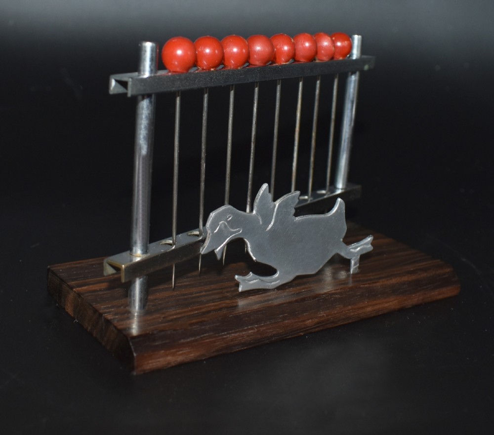 Art Deco Novelty Cocktail Stick Set in Bakelite and Chrome, circa 1930 View IV