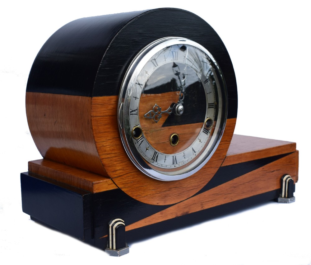 Art Deco Westminster Chime Mantle Clock By Norland  View II
